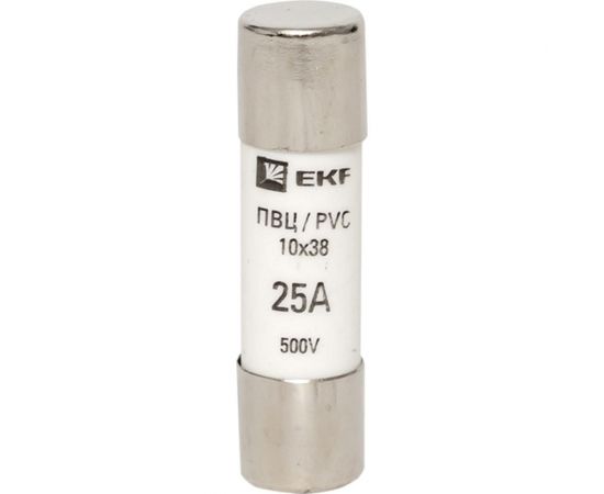 Цилиндрическая плавкая вставка EKF ПВЦ, 25А PROxima 20 шт pvc-10x38-25 – изображение 2