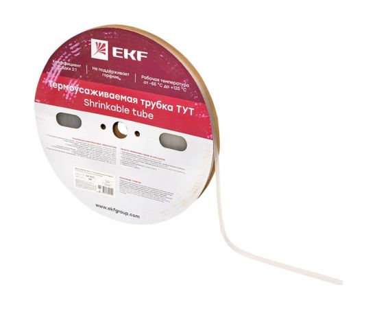Термоусаживаемая трубка EKF ТУТ 10/5 прозрачная рулон PROxima tut-10-tr – изображение 4