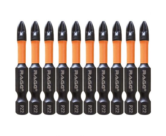 Биты торсионные PZ2, 50 мм, 10 шт, S2 rage by VIRA 554160 