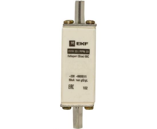 Плавкая вставка EKF ППН-33 100/63А габарит 00С fus-33/100/63 