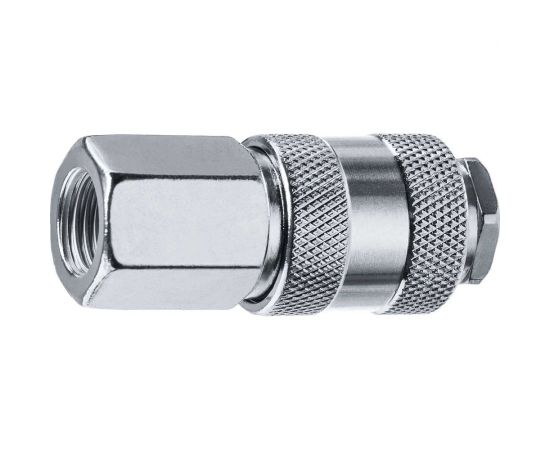 Переходник ЗУБР Профессионал 1/4"F - рапид муфта 64910-1/4 