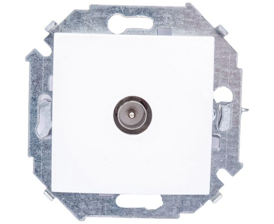 TV розетка Simon одиночная, винтовой зажим, белый 20 1591475-030 