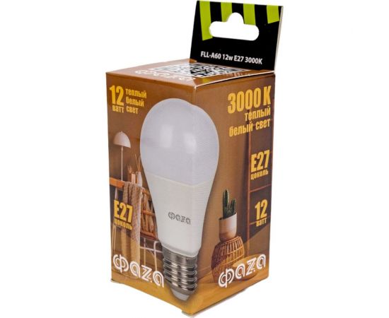 Лампа ФАZА FLL- A60 12w E27 3000K 230/50 5038325 – изображение 6