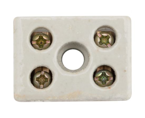 Керамическая винтовая клемма REXANT 2 пары 10 мм2 с крепежным отверстием 100 шт 07-6222 – изображение 4