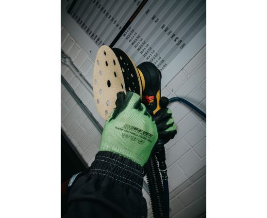 Диск шлифовальный перфорированный с липучкой (5 шт; 150 мм; Р120; 15 отв.) Abraforce 90362 – изображение 7