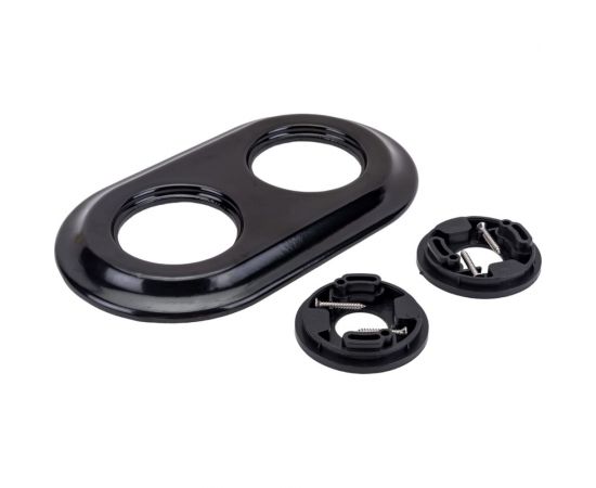 Рамка Retrika ретро, керамика, серия Colony, двойная, черный RC-02008 – изображение 3