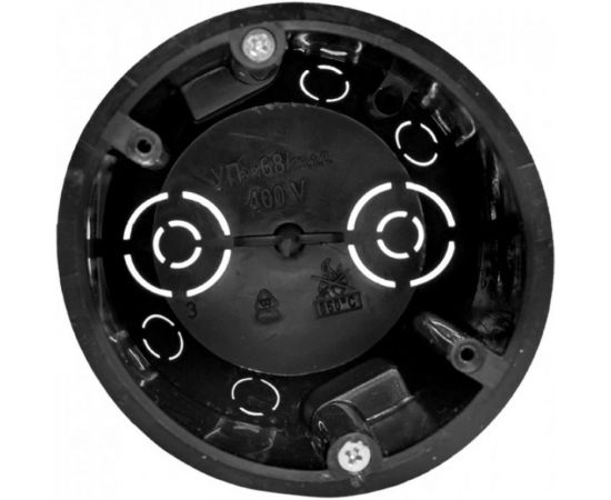 Универсальная углубленная установочная коробка EKF КМП-020-028 с металлическими лапками и крышкой розн стикер – изображение 3