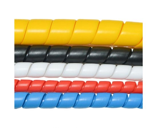 Спиральная пластиковая защита SG PARLMU -24-C11, полипропилен, размер 24, выпуклая поверхность, цвет черный, длина 1 м PR0600400 – изображение 4