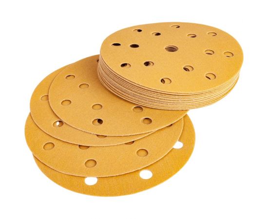 Диск шлифовальный перфорированный с липучкой (5 шт; 150 мм; Р240; 15 отв.) Abraforce 90364 – изображение 3