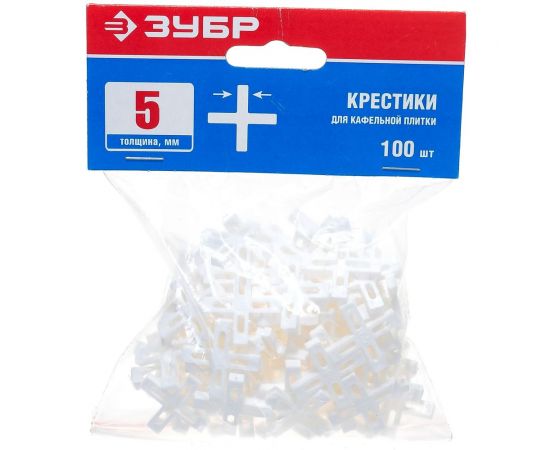 Крестики для кафеля Зубр 5 мм 100 шт. 33811-5 