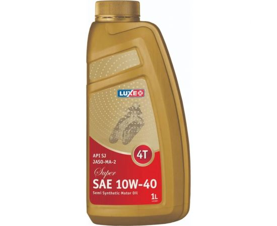 Масло для четырехтактных двигателей jaso-ma-2 4t 10w40 super 1 л, п/с LUXE 122 