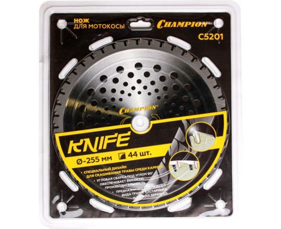 Нож с зубцами Knife (255 мм; 25.4 мм; 44Z) CHAMPION C5201 