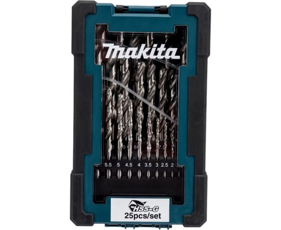 Набор сверл по металлу HSS-G (25 шт; 1-13 мм) Makita D-50756 – изображение 6