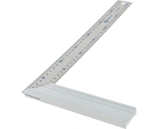 Столярный угольник 350мм, нерж.сталь, алюминиевое основание КОБАЛЬТ 243-615 – изображение 2