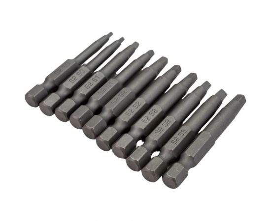 Набор бит (10 шт; 50 мм; SQ 0/1/2/3) SKRAB 43911 – изображение 4