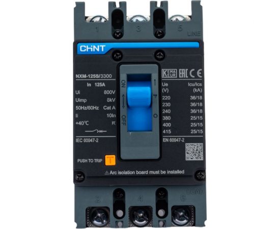Автоматический выключатель CHINT 3п 125А 25кА NXM-125S (R) 131363 – изображение 5