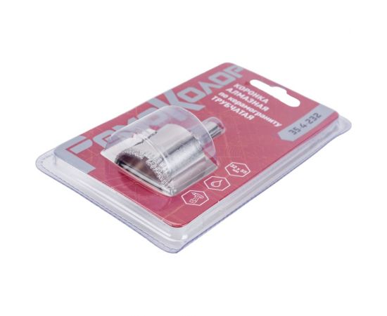 Коронка алмазная по стеклу и керамограниту (32x55 мм; цилиндрический хвостовик) РемоКолор 35-4-232 – изображение 4