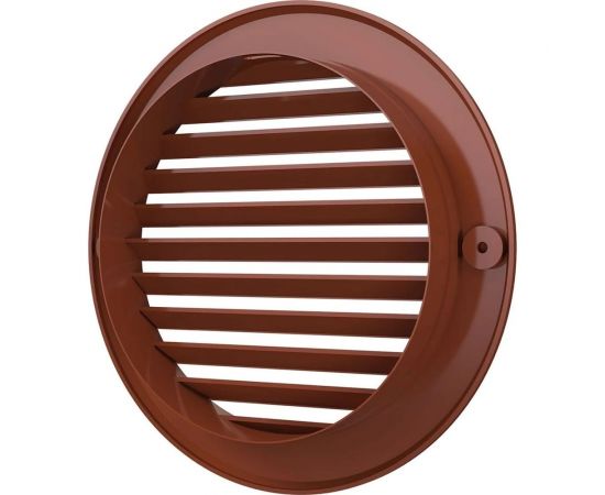 Решетка наружная вентиляционная круглая 12РКН (161 мм; с фланцем 125 мм; ASA; терракотовая) ERA 88-055 – изображение 2