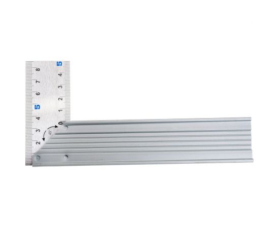 Столярный угольник 350мм, нерж.сталь, алюминиевое основание КОБАЛЬТ 243-615 – изображение 4