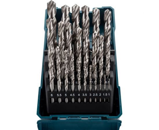 Набор сверл по металлу HSS-G (25 шт; 1-13 мм) Makita D-50756 – изображение 3