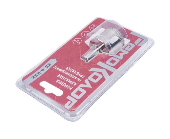 Коронка алмазная по стеклу и керамограниту (32x55 мм; цилиндрический хвостовик) РемоКолор 35-4-232 – изображение 3