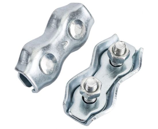 Канатный зажим КРЕП-КОМП двойной Duplex 4мм 5шт зд4мф 