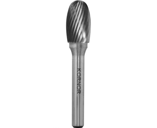 Борфреза овальная (тип E; 6х10 мм; хвостовик 6 мм) KORNOR 351061006 