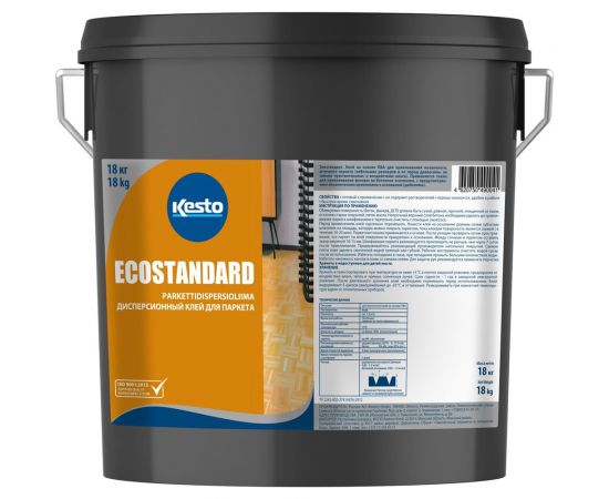 Дисперсионный клей для паркета Kesto EcoStandard 18 кг T6510.015K. 