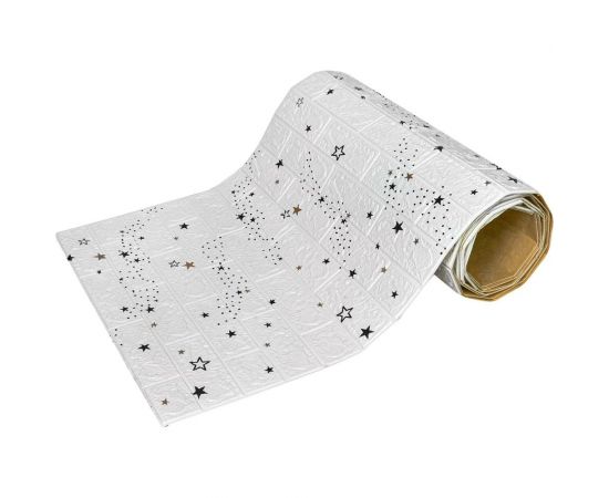 Мягкая самоклеящаяся 3D панель LAKO Звездное небо (белый кирпич; 70x600 см) LKD-87-04-110 