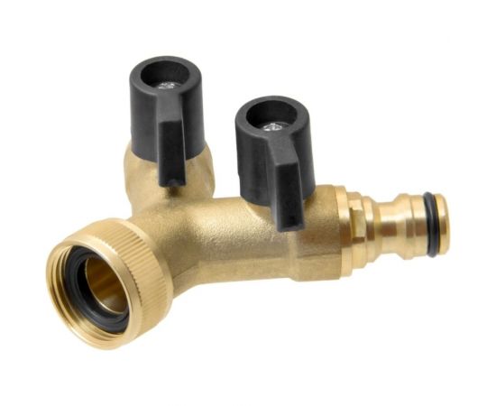 Распределитель 2-х канальный с подключением 3/4"", латунь MasterProf ДС.071471 – изображение 6