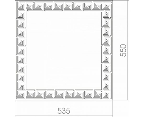 Зеркало Mixline Греция 535x550 мм., без полки 525445 – изображение 2