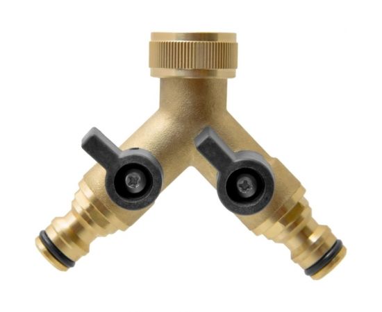 Распределитель 2-х канальный с подключением 3/4"", латунь MasterProf ДС.071471 – изображение 5