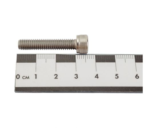 Винт с внутренним шестигранником КРЕП-КОМП нержавейка, DIN 912, А2, 6х30 20 шт. вшн630мф – изображение 2