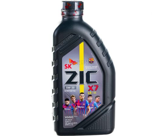 Масло (синтетическое; X7 LS; 5w30; SN/CF; 1 л; С3) для легковых авто ZIC 132619 