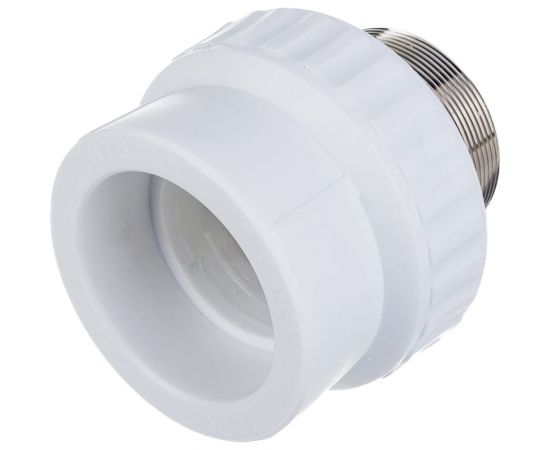 Муфта комбинированная под ключ с наружной резьбой VALFEX PP-R белая, 75 мм х2 1/2"" 10135075 127-0255 