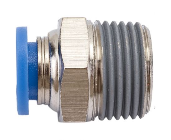 Фитинг цанговый прямой с наружной резьбой 3/8M для трубки диаметром 8 мм SHPI PC 08-R03 