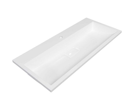 Раковина для ванной uperwood Barsa 100 см, полувстраиваемая, прямоугольная 293020531 