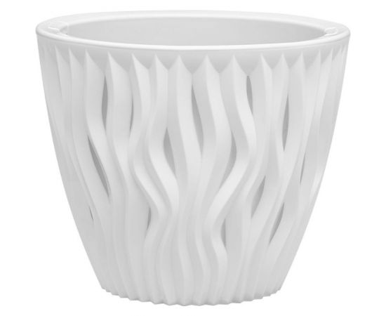 Кашпо bmc Вдохновение КШ5739 белое/белое, 19х19 см, 3 л 057577 