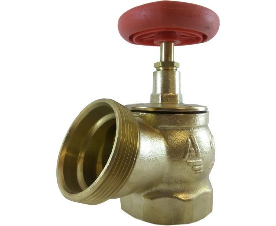 Пожарный клапан Апогей КПЛ 65-1 латунный, 125 град., муфта-цапка, ВР/НР 110005 – изображение 2