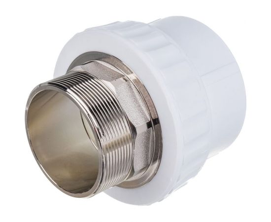 Муфта комбинированная под ключ с наружной резьбой VALFEX PP-R белая, 75 мм х2 1/2"" 10135075 127-0255 – изображение 4