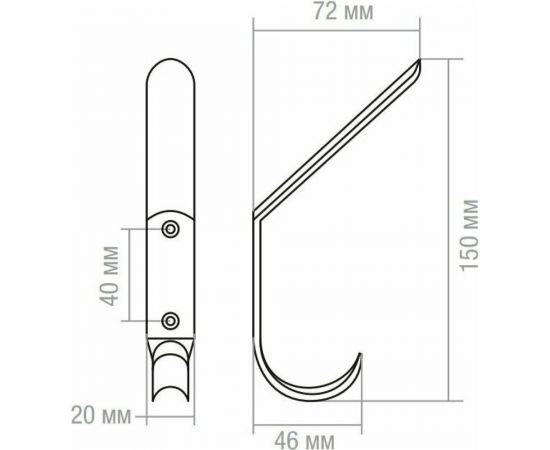 Крючок для одежды STARFIX №4 белый цинк SMP-51786-1 – изображение 2