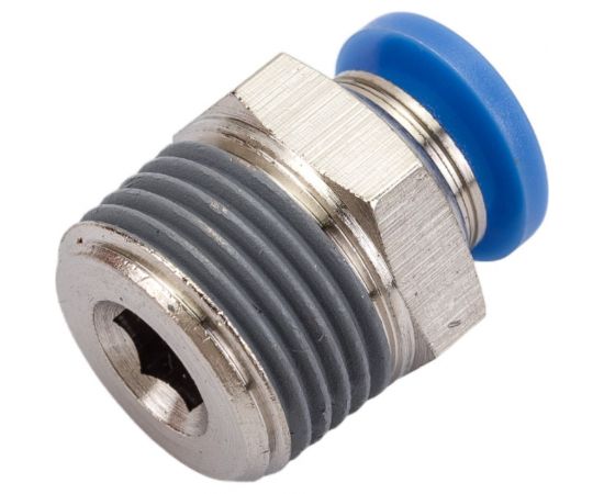 Фитинг цанговый прямой с наружной резьбой 3/8M для трубки диаметром 8 мм SHPI PC 08-R03 – изображение 2
