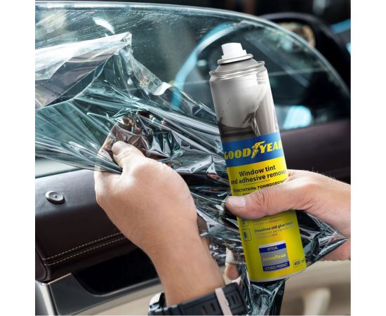 Очиститель тонировочной пленки и скотча, аэрозоль 400 мл. Goodyear GY000727 – изображение 3