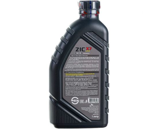 Масло (синтетическое; X7 LS; 5w30; SN/CF; 1 л; С3) для легковых авто ZIC 132619 – изображение 3