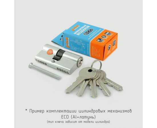 Цилиндровый механизм НОРА-М STD AL ЛП-60 30-30 хром 16599 – изображение 2