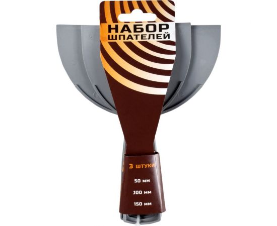Шпатели ШАБАШКА пластиковые набор 3 шт. 50-100-150 мм 0021-045 227637 – изображение 2