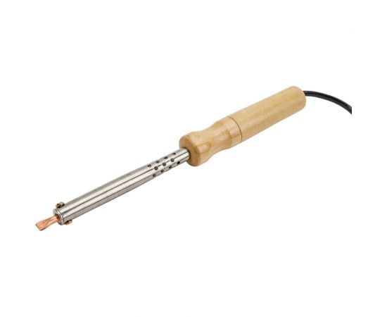 Паяльник ОНЛАЙТ OSE-Pes01-60W-CP дерево, клин прямой 80844 