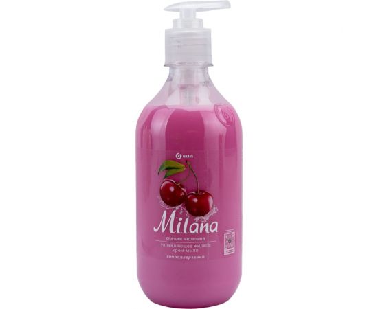 Жидкое крем-мыло Grass MILANA спелая черешня, 500 мл, с дозатором 126400 