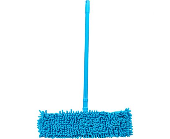 Швабра для пола PERFECTO LINEA Solid с насадкой из шенилла, голубая 43-492032 – изображение 5