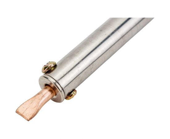 Паяльник ОНЛАЙТ OSE-Pes01-60W-CP дерево, клин прямой 80844 – изображение 3